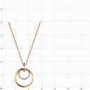 Колье из красного золота с фианитами