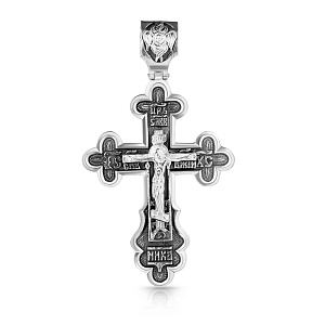 Крест ручной работы из серебра