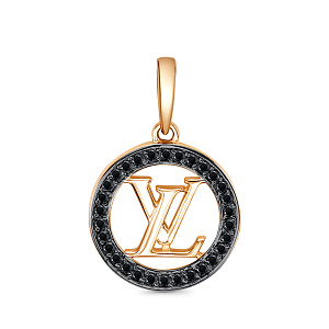 Подвеска из красного золота с фианитами