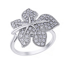 Кольцо из белого золота с бриллиантами