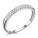 Кольцо из белого золота с бриллиантами