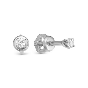 Серьги из белого золота
