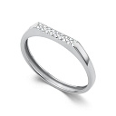 Кольцо из белого золота с бриллиантами