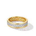 Кольцо из желтого золота с фианитом