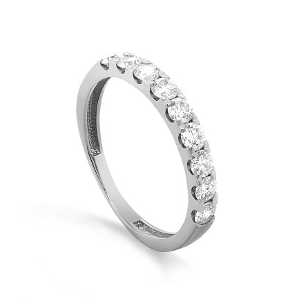 Кольцо из белого золота с бриллиантами