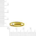 Кольцо из серебра с позолотой