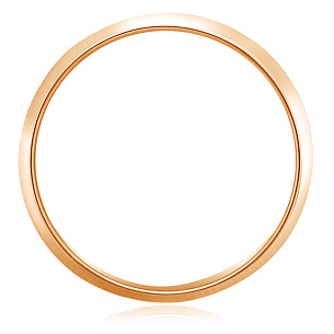 Кольцо обручальное из красного золота