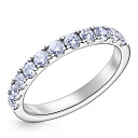 Кольцо из белого золота с бриллиантами