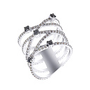 Кольцо из белого золота с бриллиантами