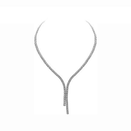 Колье из белого золота с бриллиантами