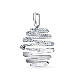 Подвеска из белого золота с бриллиантами