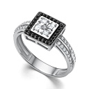 Кольцо из белого золота с бриллиантами