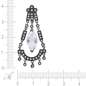 Подвеска из золота с бриллиантами, топазом