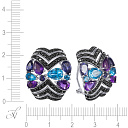 Серьги из белого золота с бриллиантами