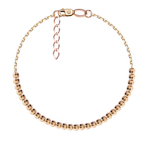 Браслет декоративный из красного золота