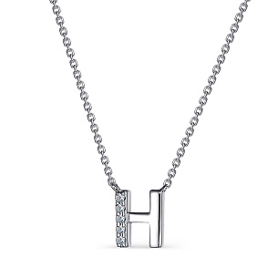 Колье из серебра с фианитами