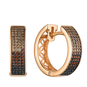 Конго из красного золота с бриллиантами