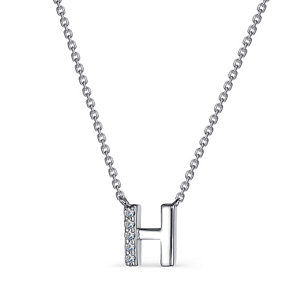 Колье из серебра с фианитами