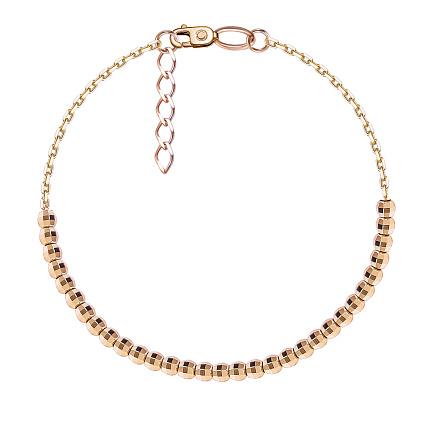 Браслет декоративный из красного золота