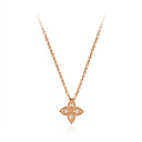 Колье из красного золота с фианитами