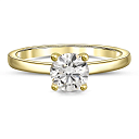 Кольцо из желтого золота с бриллиантом