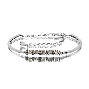 Браслет из белого золота с бриллиантом