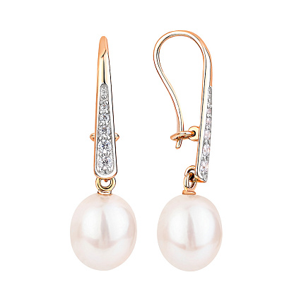 Серьги из красного золота