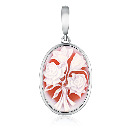 Подвеска из серебра с агатом