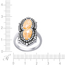 Кольцо из серебра с фианитом