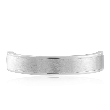 Кольцо обручальное из белого золота