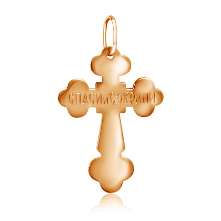 Крест из красного золота