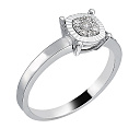 Кольцо из белого золота