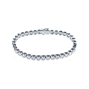 Браслет декоративный из белого золота с бриллиантами