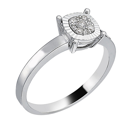 Кольцо из белого золота