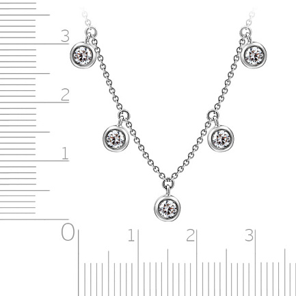 Колье из красного золота с бриллиантами