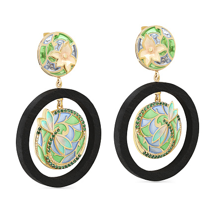 Серьги с английским замком из серебра