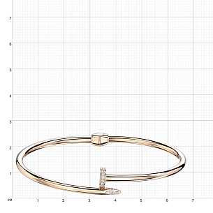 Браслет из красного золота