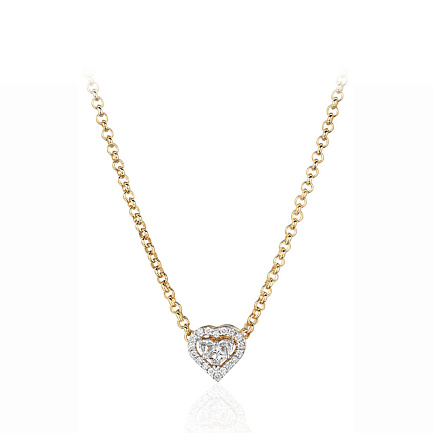 Колье из желтого золота с бриллиантами