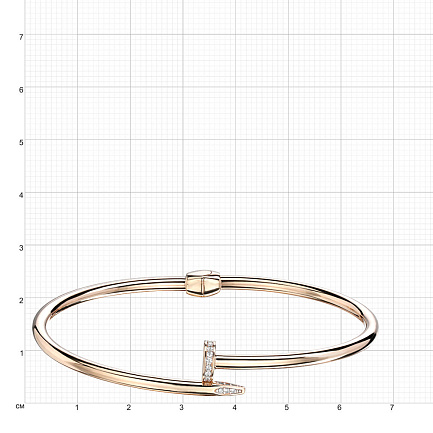 Браслет из красного золота