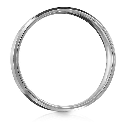 Кольцо обручальное из серебра