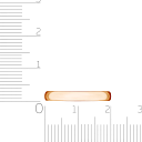 Кольцо обручальное гладкое из красного золота