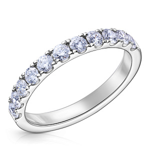 Кольцо из белого золота с бриллиантами