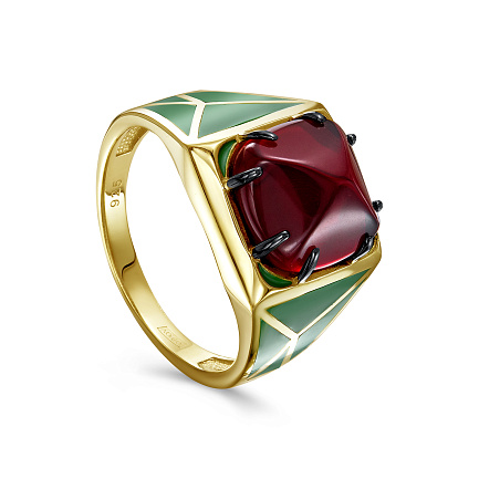 Кольцо из серебра с алпанитом