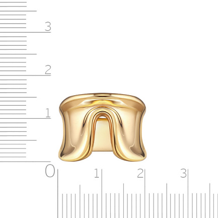 Кольцо из серебра с позолотой