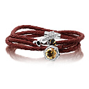 Браслет декоративный из серебра с фианитами