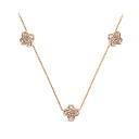 Колье из красного золота с бриллиантами