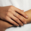 Кольцо из желтого золота с бриллиантами