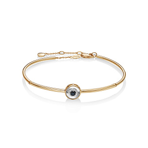 Браслет из красного золота с бриллиантом