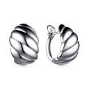 Серьги с английским замком из серебра