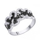 Кольцо из белого золота с бриллиантами